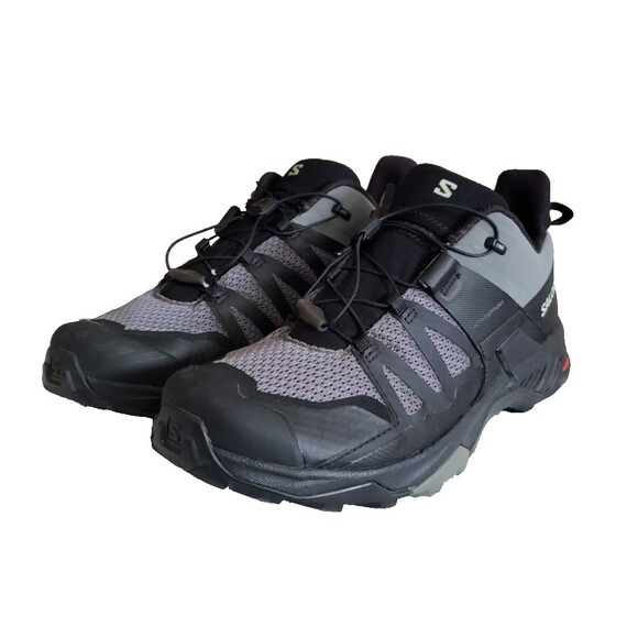 Salomon X Ultra 4 GTX GoreTex Hiking Sneakers Men's Size 11 Black Gray Trail - Picture 1 of 11